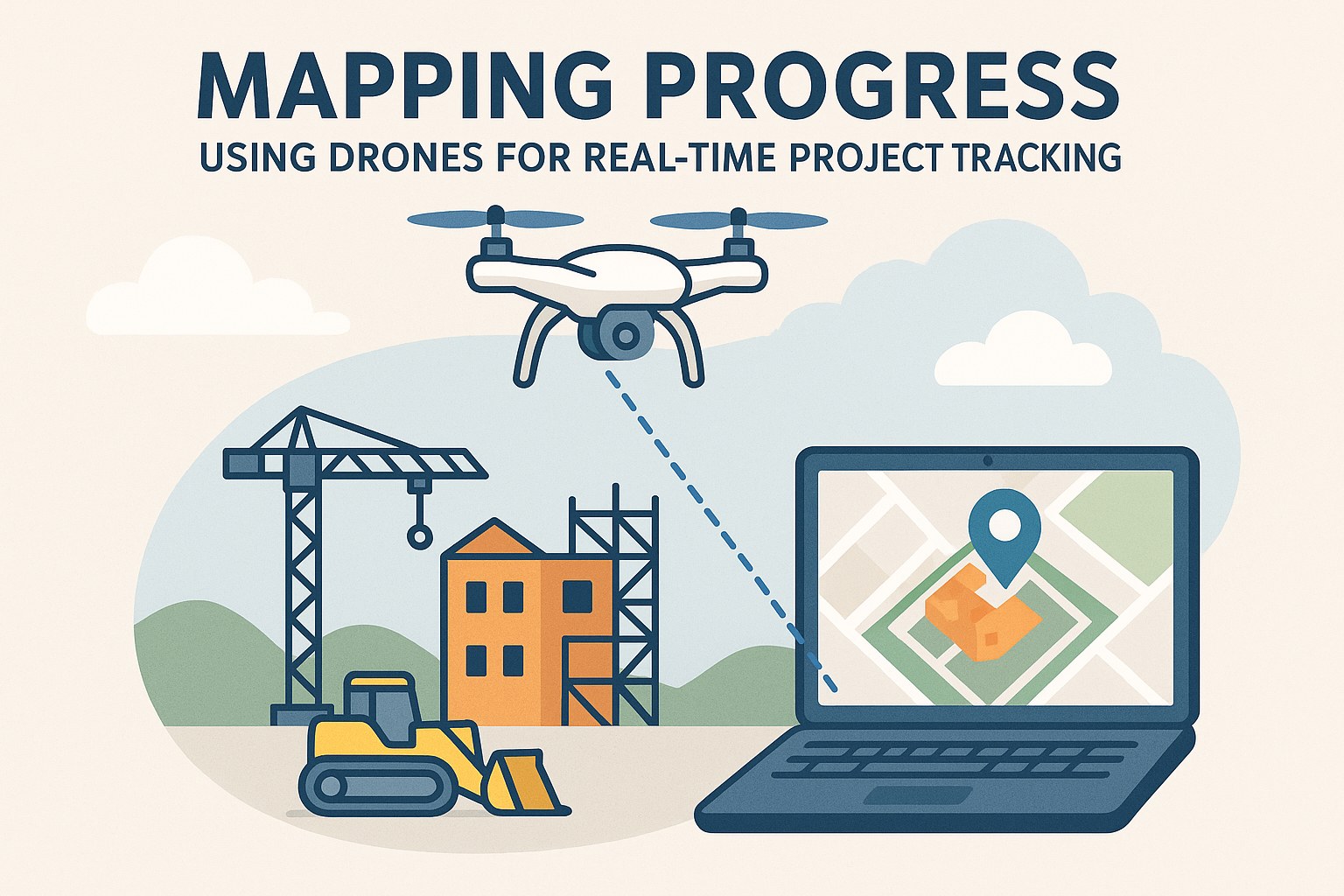 Mapping Progress: Real-Time Project Tracking with Drones